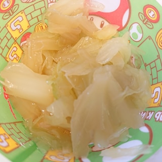 子どもが大好き キャベツのめんつゆ×ごま油のお浸し